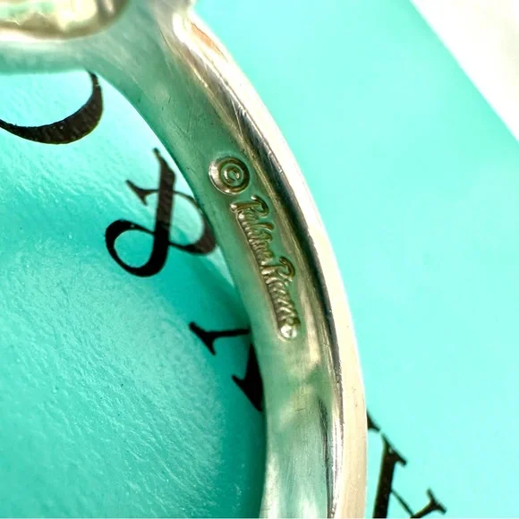Tiffany & Co Paloma Picasso heart ring size 48 BEAUTIFUL 925 silver - Picture 11 of 12